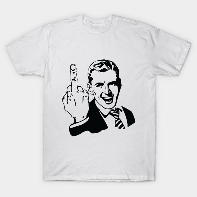 Middle Finger Jonny Doomsday Design T-Shirt by Jarecrow 